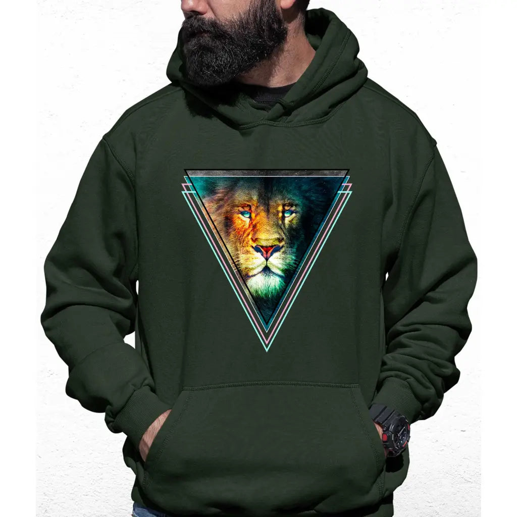 Triangle Lion Colour Hoodie - Tshirtpark.com