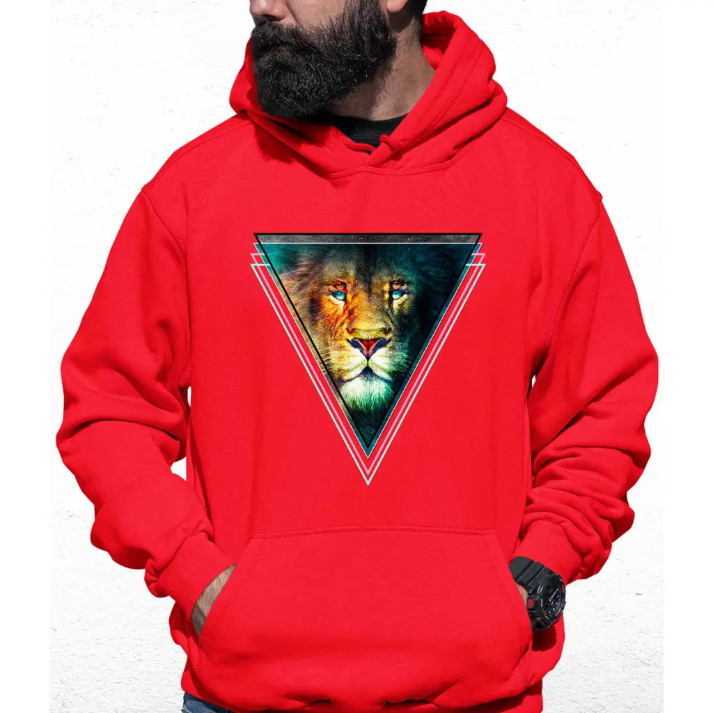 Triangle Lion Colour Hoodie - Tshirtpark.com