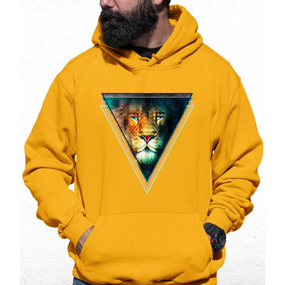 Triangle Lion Colour Hoodie - Tshirtpark.com