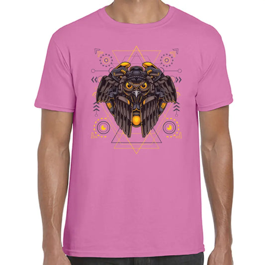 Triangle Mechanical Owl T-Shirt - Tshirtpark.com