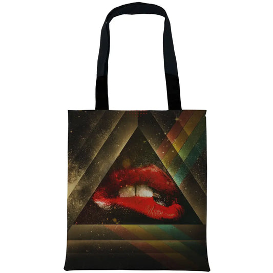 Triangle Red Lips Bags - Tshirtpark.com