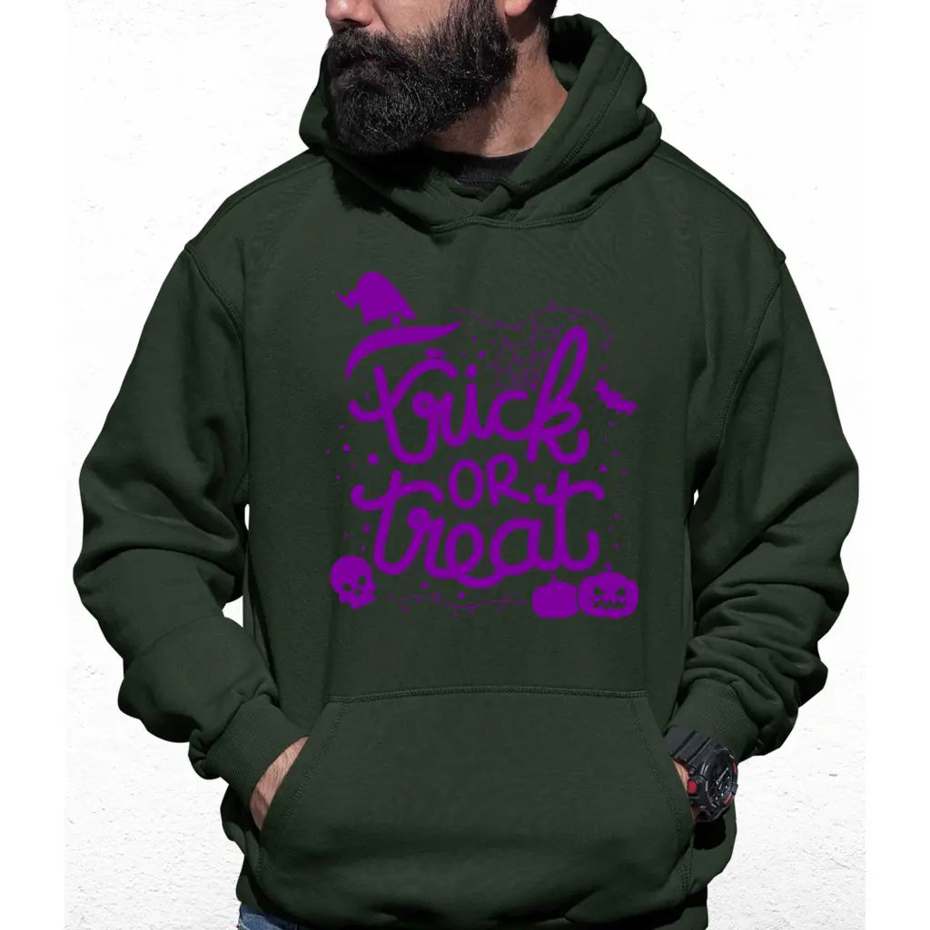 Trick Or Treat Purple Colour Hoodie - Tshirtpark.com