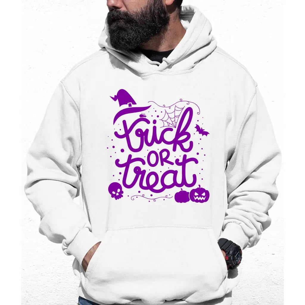 Trick Or Treat Purple Colour Hoodie - Tshirtpark.com