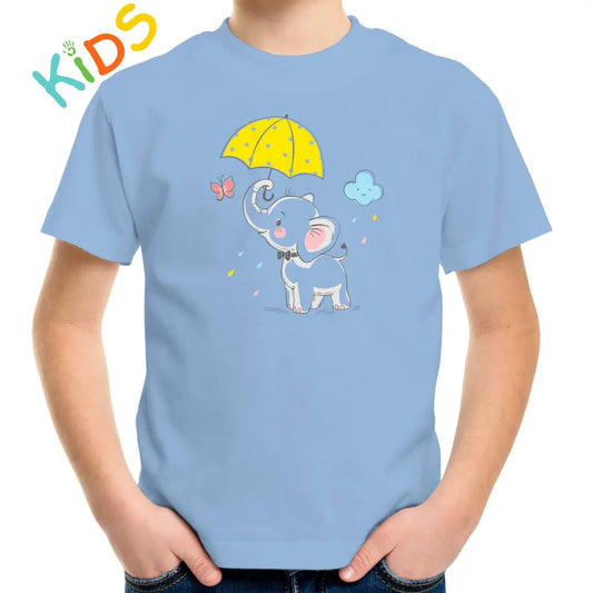 Umbrella Elephant Kids T-shirt - Tshirtpark.com