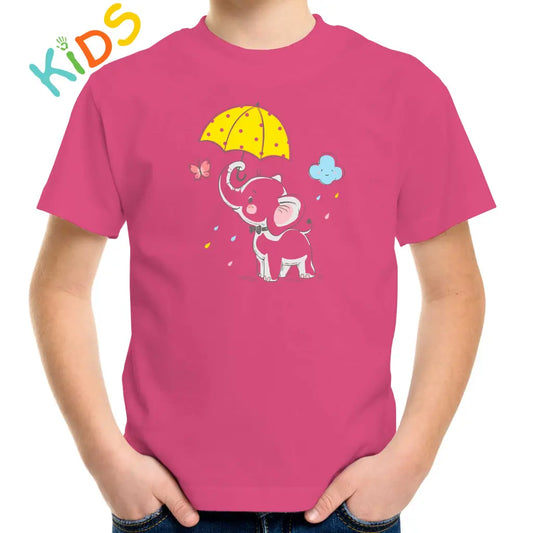 Umbrella Elephant Kids T-shirt - Tshirtpark.com