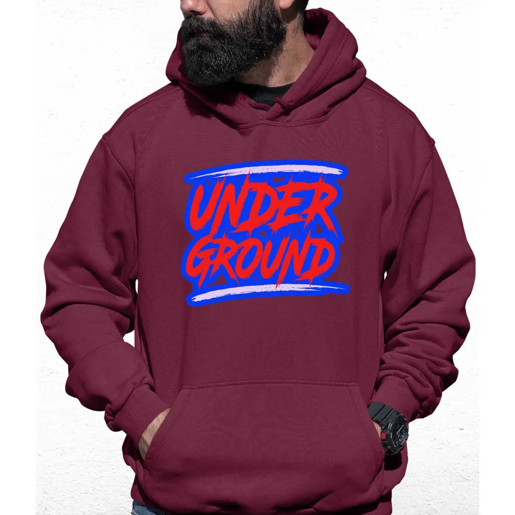 Under Ground Slogan Colour Hoodie - Tshirtpark.com