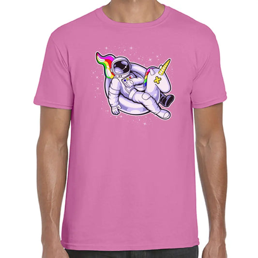 Unicorn Riding Astronaut T-Shirt - Tshirtpark.com