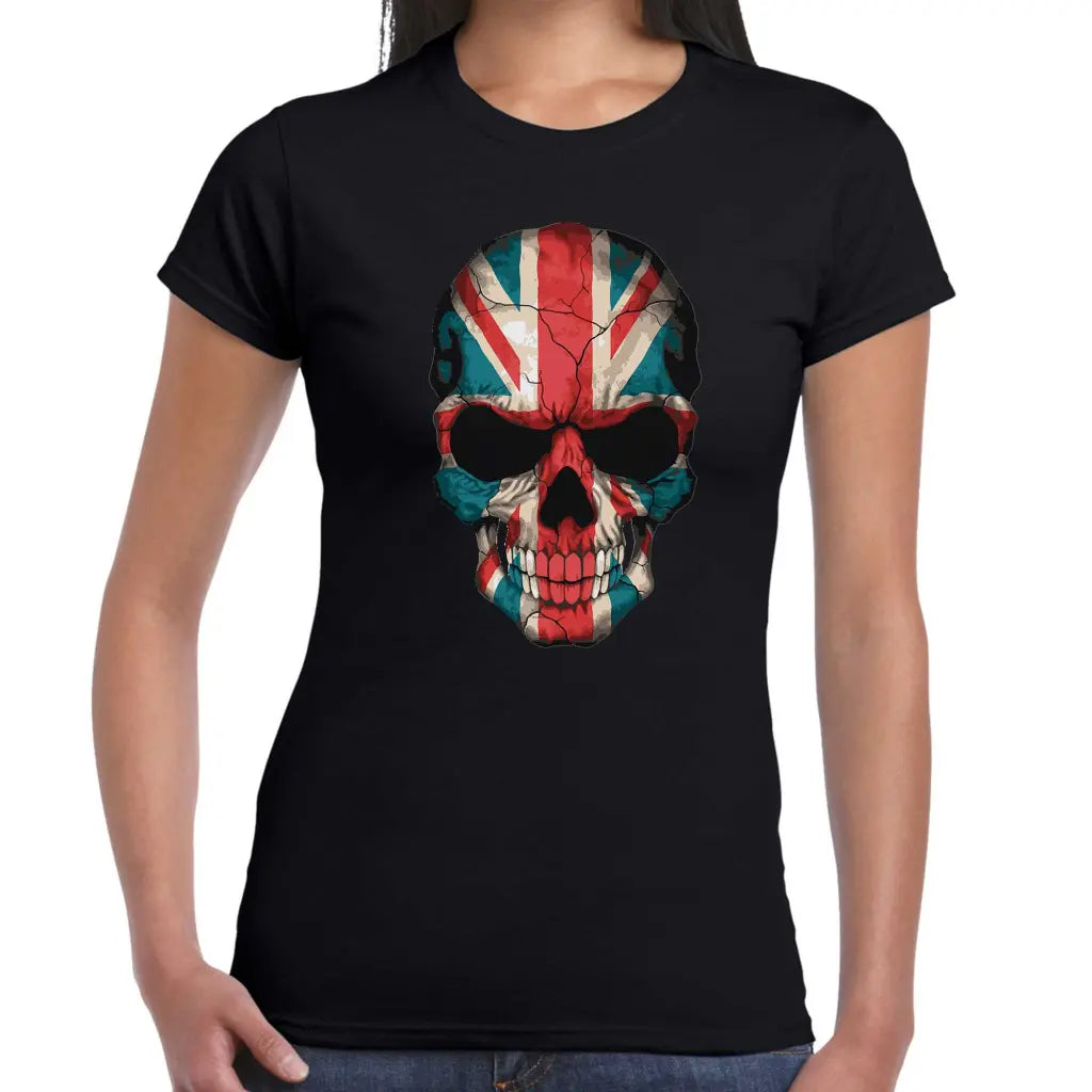 Union Jack Skull Ladies T-shirt - Tshirtpark.com