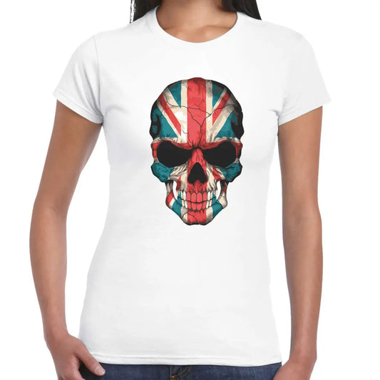 Union Jack Skull Ladies T-shirt - Tshirtpark.com
