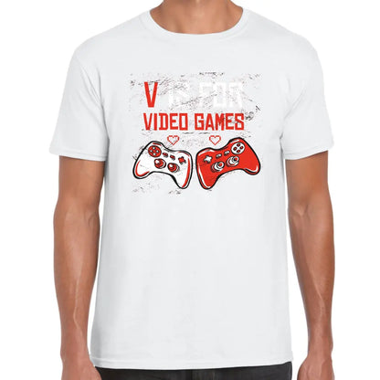 V Is For Video Games T-Shirt - Tshirtpark.com