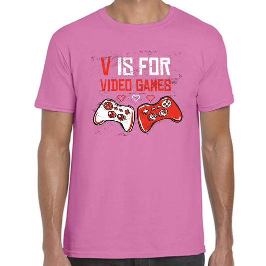 V Is For Video Games T-Shirt - Tshirtpark.com