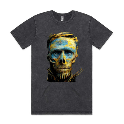 Van Gogh Skull Stone Wash T-Shirt - Tshirtpark.com