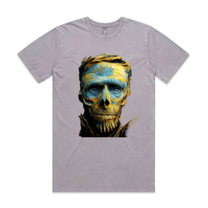 Van Gogh Skull Stone Wash T-Shirt - Tshirtpark.com