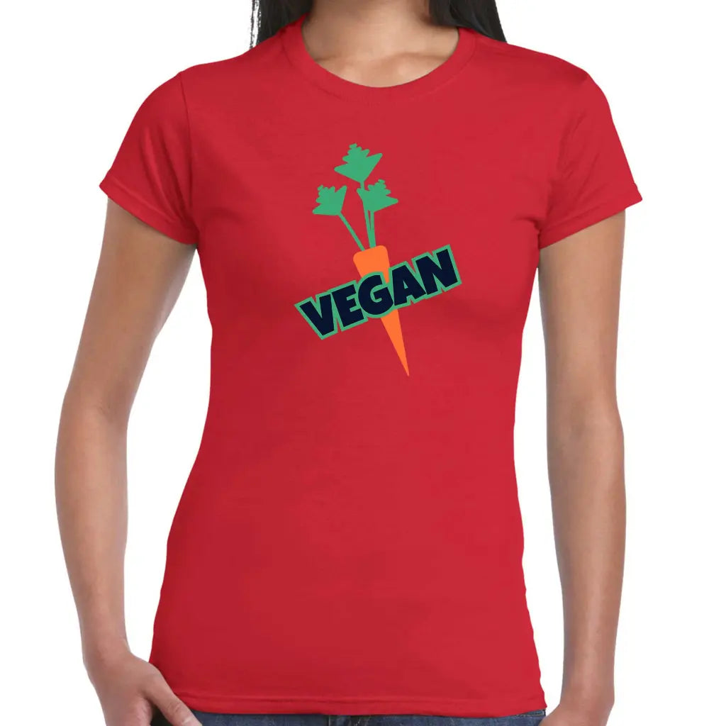 Vegan Carrot Ladies T-shirt - Tshirtpark.com