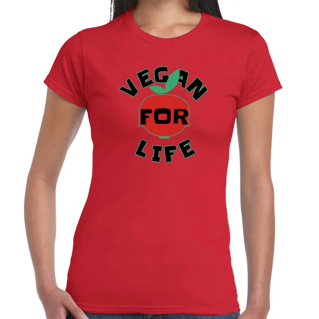 Vegan For Life Ladies T-shirt - Tshirtpark.com