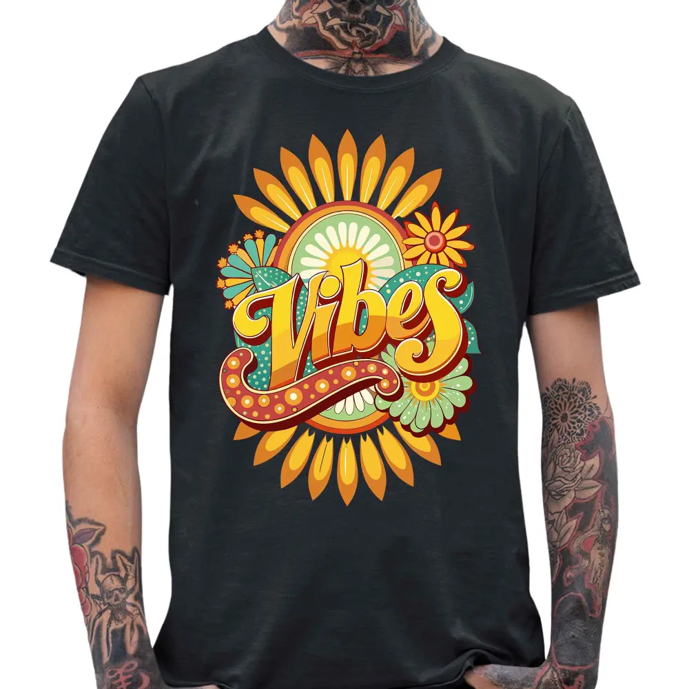 Vibes Flower T-Shirt - Tshirtpark.com