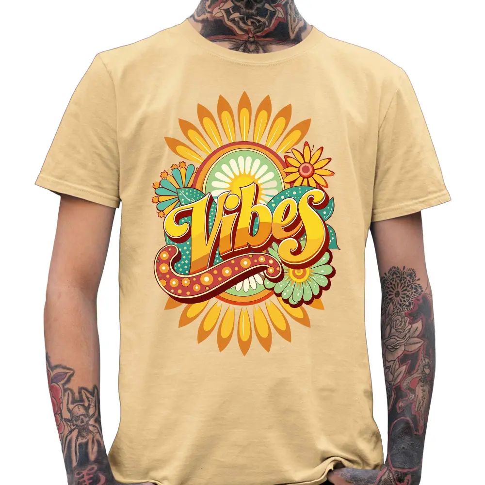 Vibes Flower T-Shirt - Tshirtpark.com