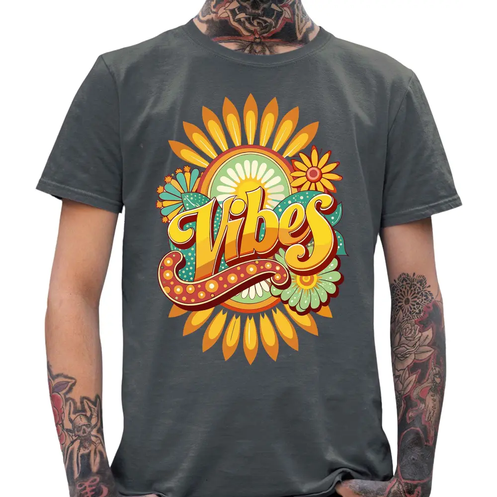 Vibes Flower T-Shirt - Tshirtpark.com