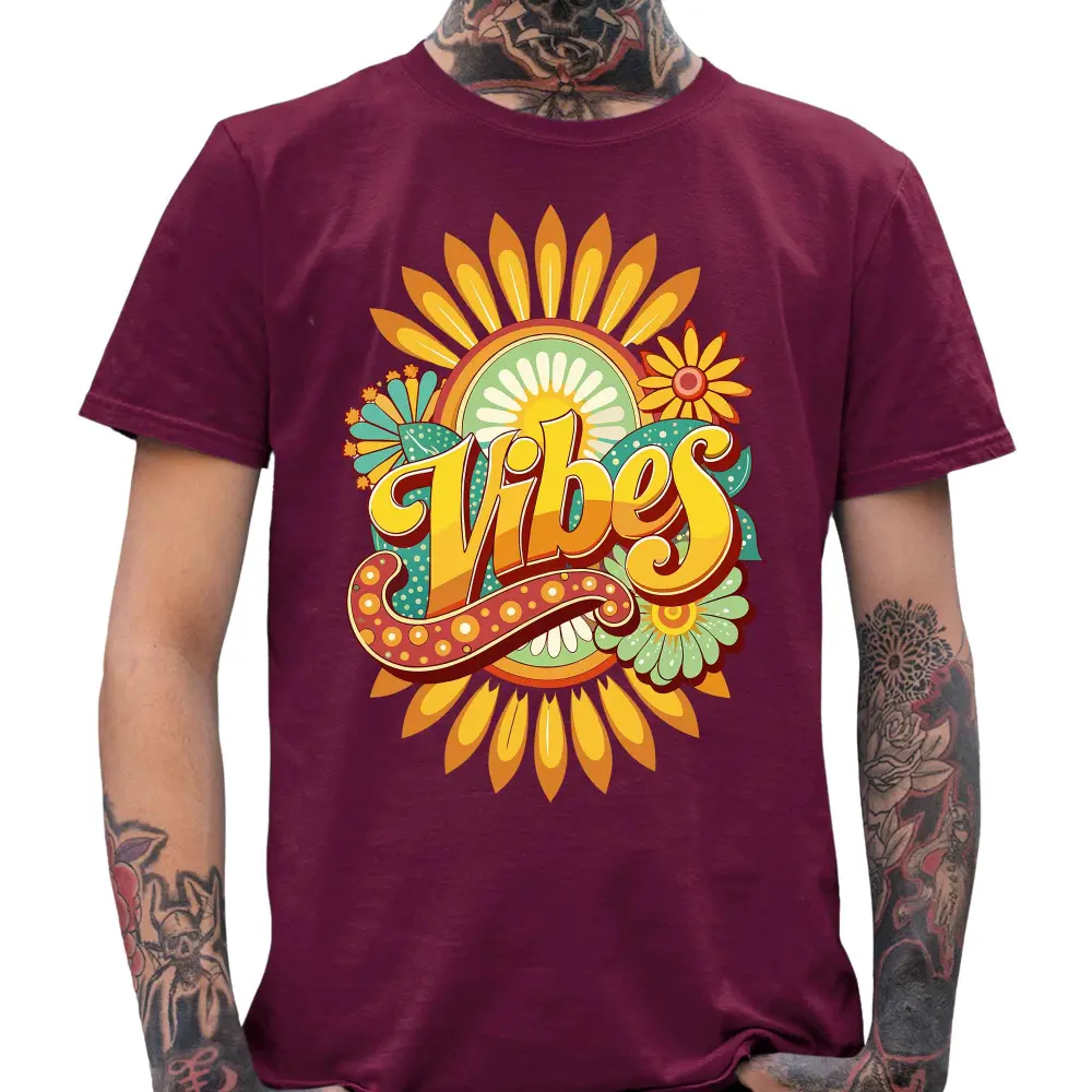 Vibes Flower T-Shirt - Tshirtpark.com