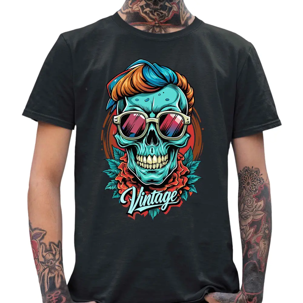 Vintage Skull T-Shirt - Tshirtpark.com