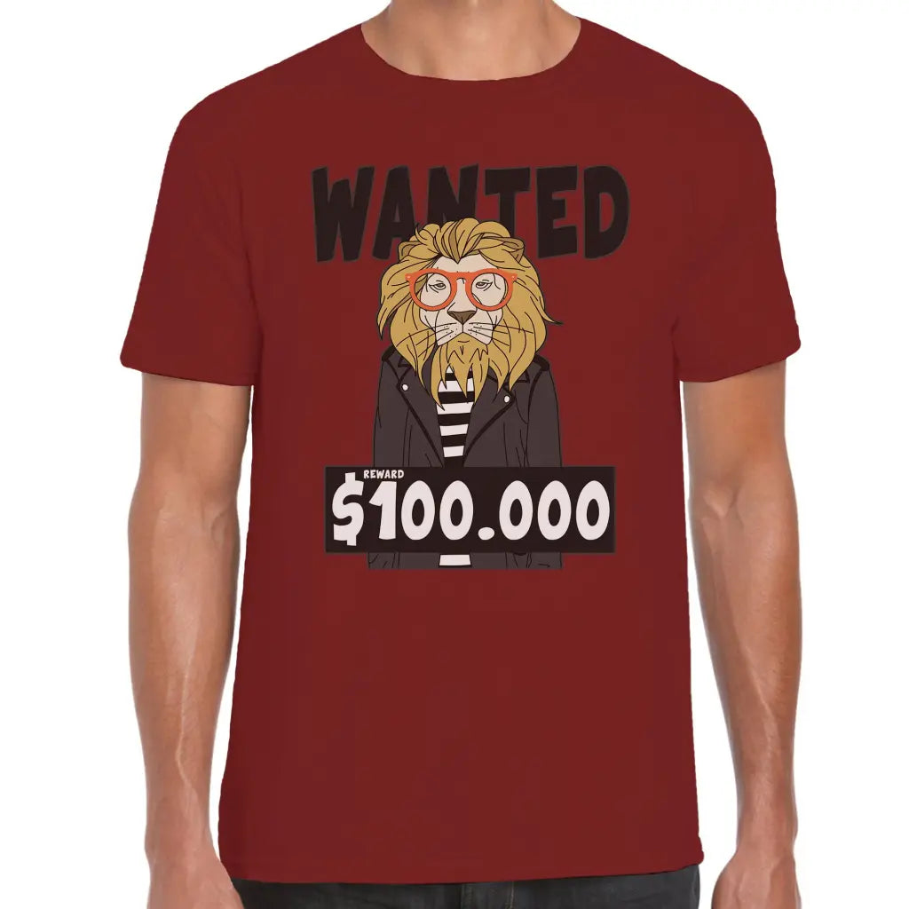 Wanted Lion T-Shirt - Tshirtpark.com
