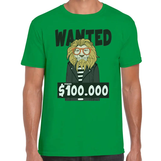 Wanted Lion T-Shirt - Tshirtpark.com