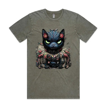 Warrior Cat Stone Wash T-Shirt - Tshirtpark.com