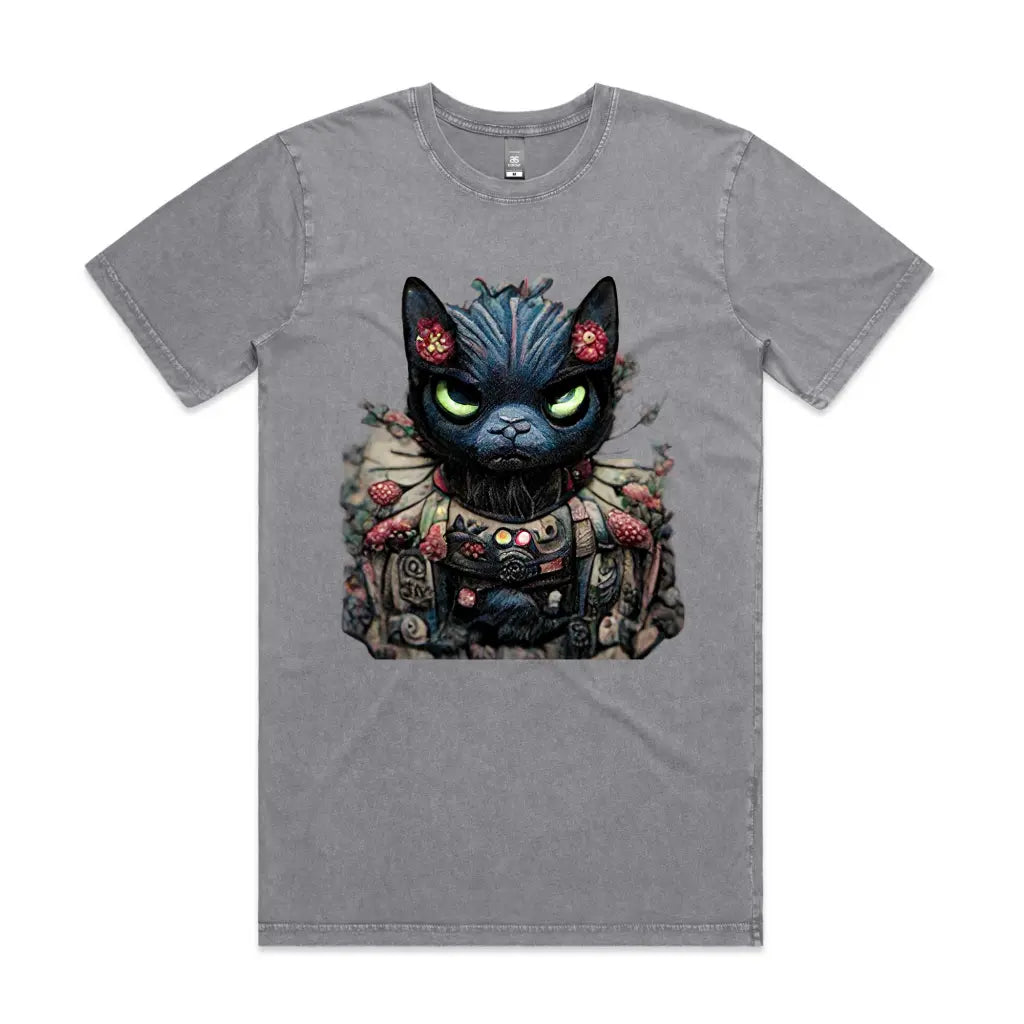 Warrior Cat Stone Wash T-Shirt - Tshirtpark.com