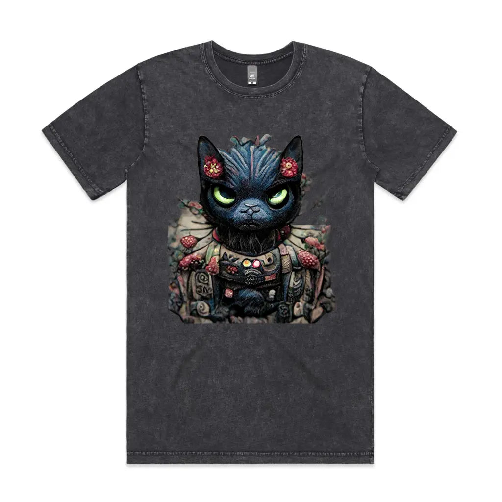 Warrior Cat Stone Wash T-Shirt - Tshirtpark.com