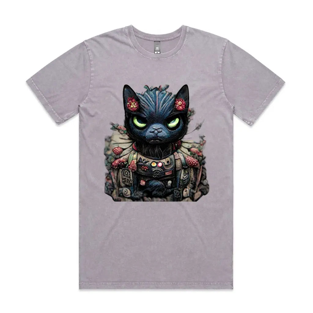 Warrior Cat Stone Wash T-Shirt - Tshirtpark.com