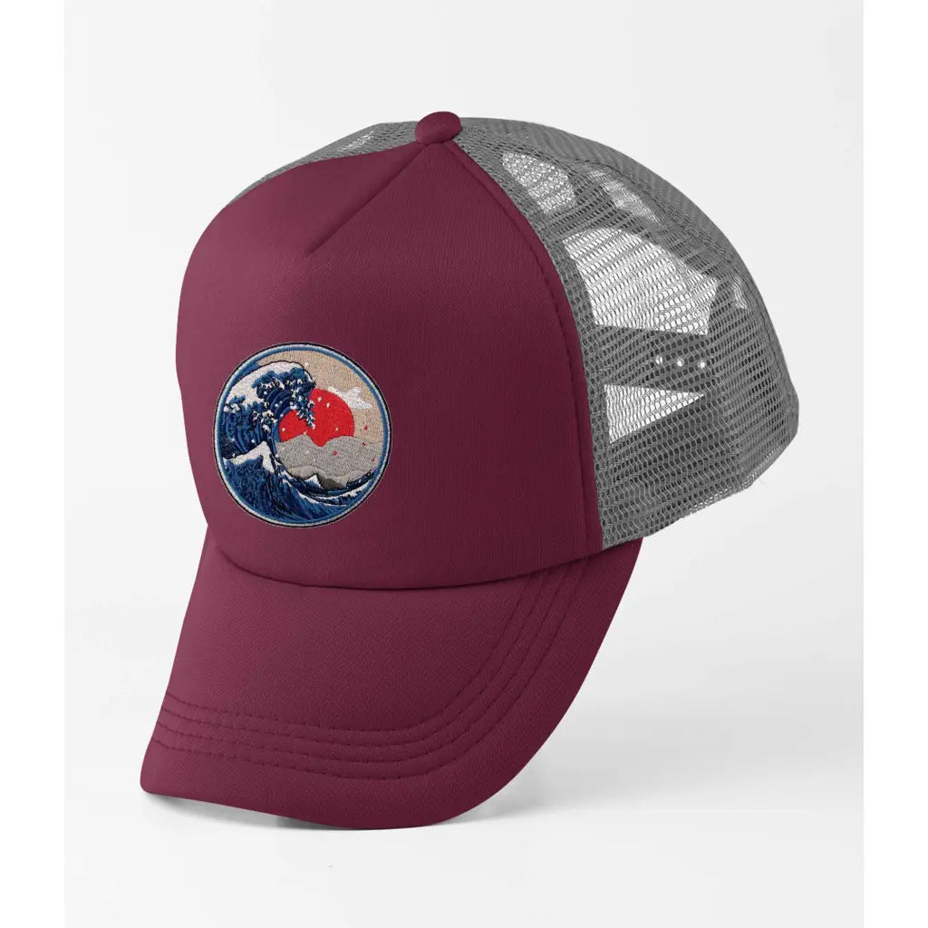 Wave Circle Trucker Cap - Tshirtpark.com