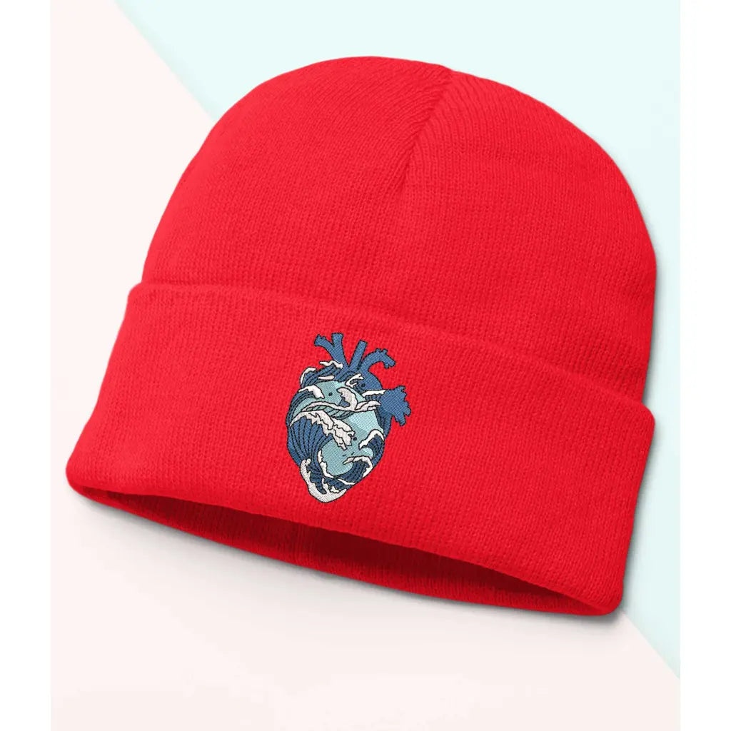 Wave Heart Beanie - Tshirtpark.com