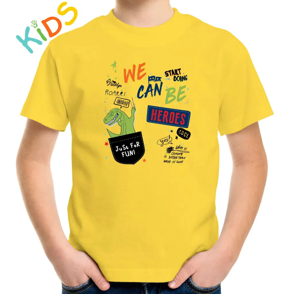 We Can Be Heroes Kids T-shirt - Tshirtpark.com