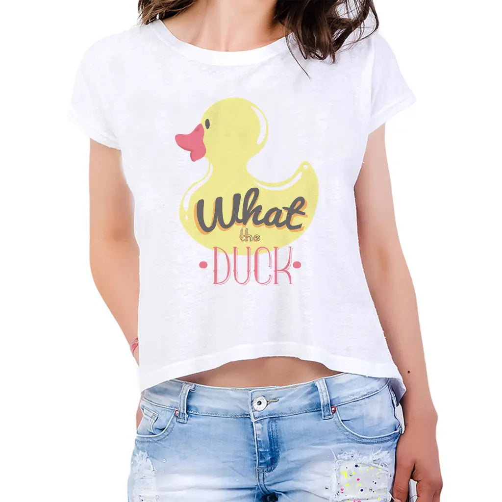 What The Duck Womens Crop Tee - Tshirtpark.com