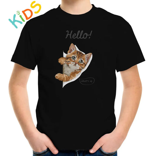 What’s Up Cat Kids T-shirt - Tshirtpark.com