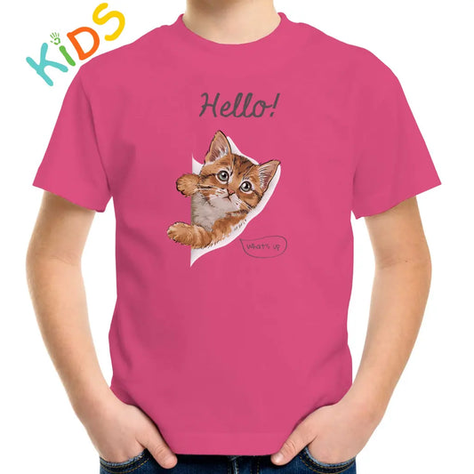 What’s Up Cat Kids T-shirt - Tshirtpark.com