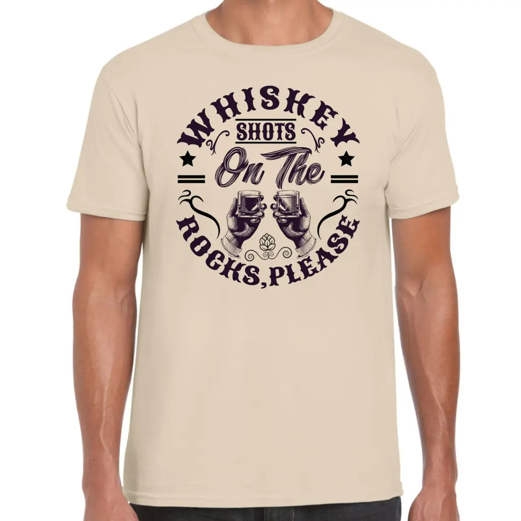Whiskey Shots On The Rocks T-Shirt - Tshirtpark.com