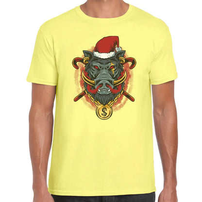 Wild Boar Santa T-Shirt - Tshirtpark.com