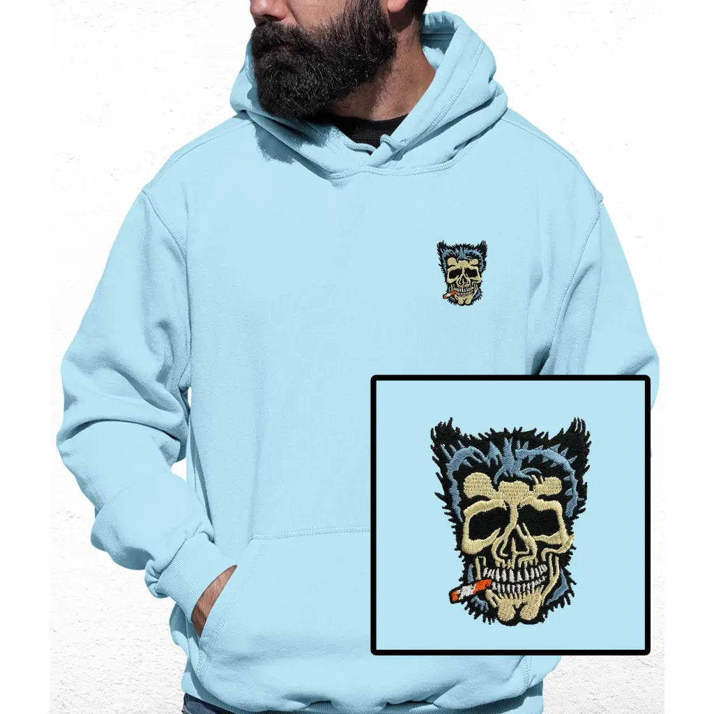 Wolf Man Embroidered Colour Hoodie - Tshirtpark.com