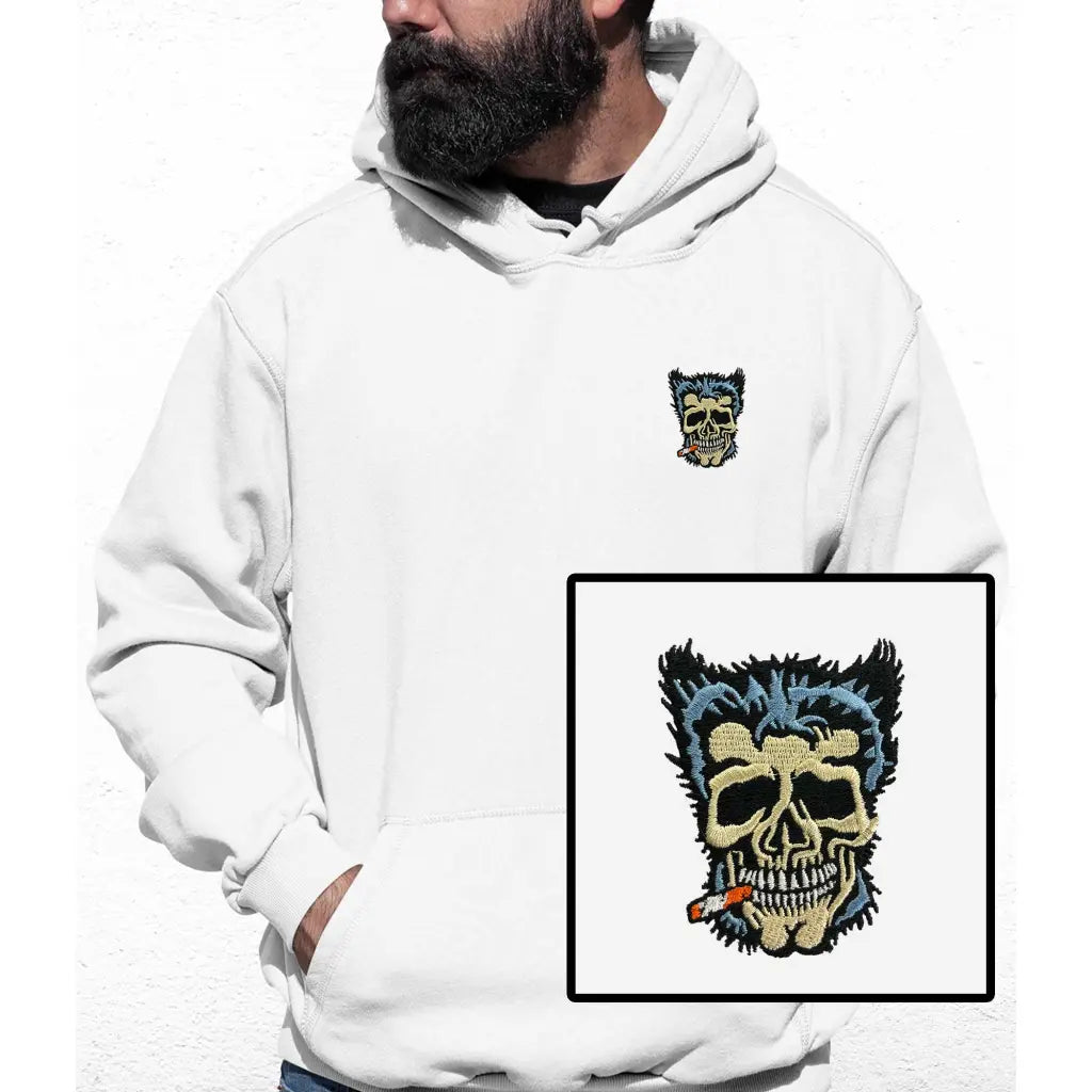 Wolf Man Embroidered Colour Hoodie - Tshirtpark.com