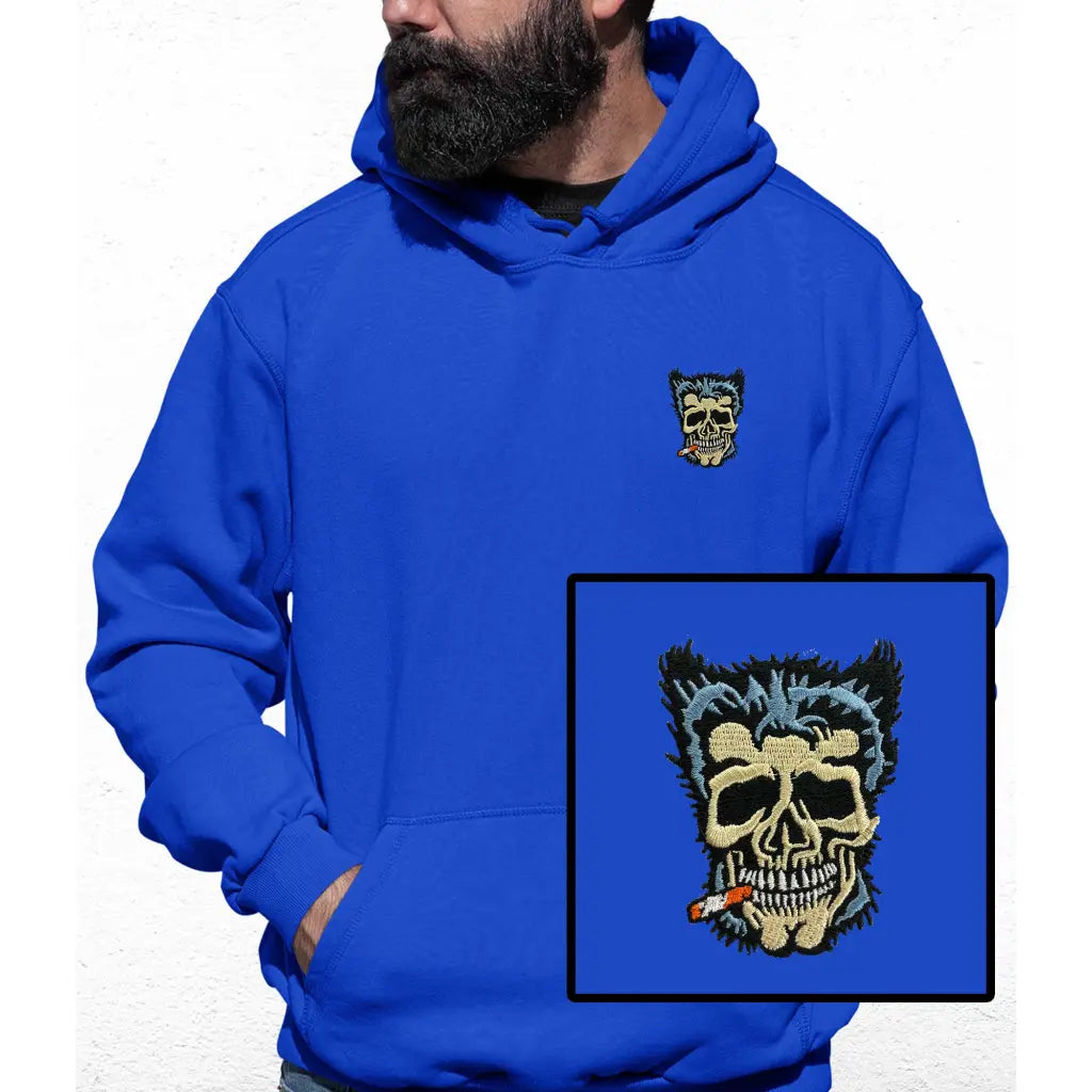 Wolf Man Embroidered Colour Hoodie - Tshirtpark.com