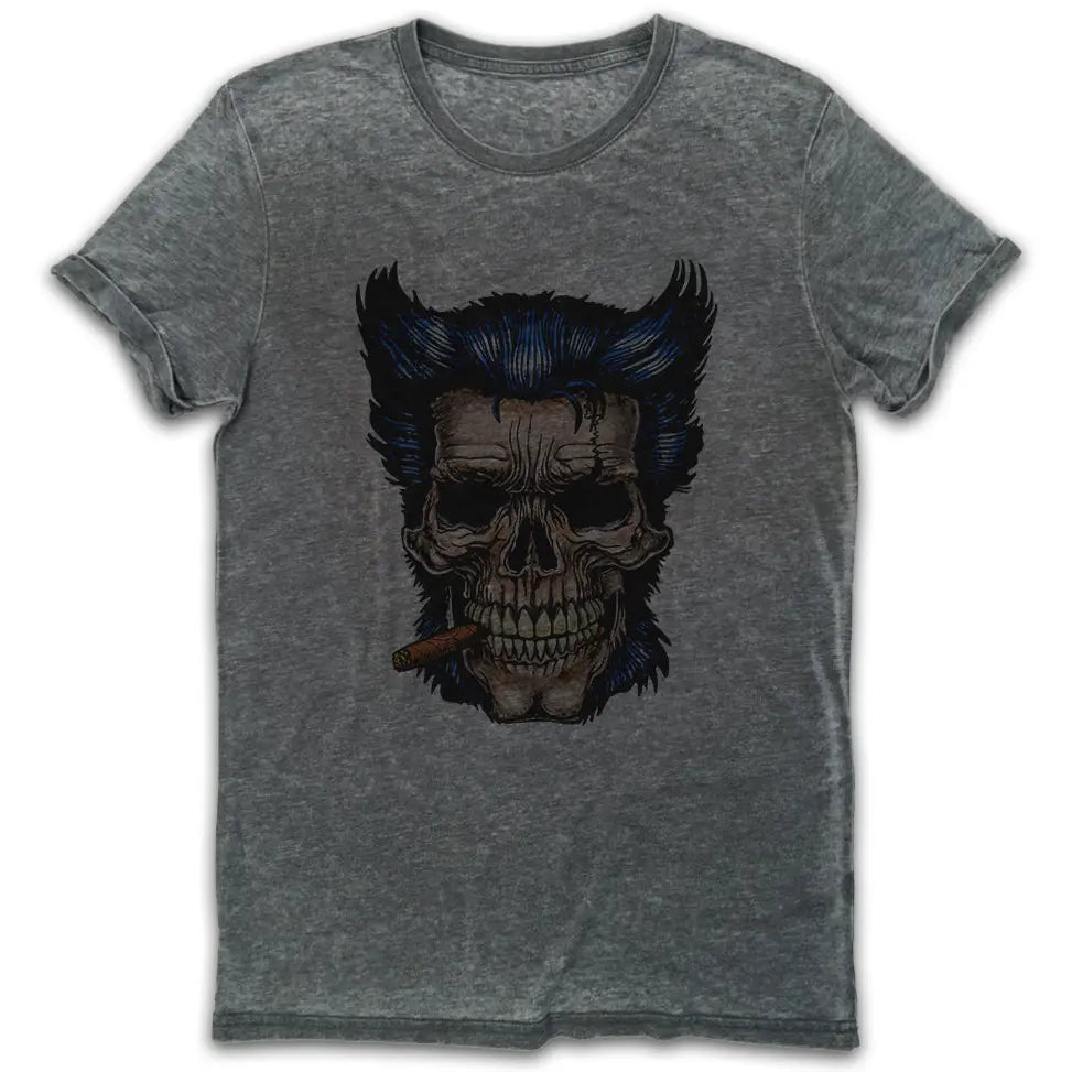 Wolf Man Vintage Burn-Out T-Shirt - Tshirtpark.com