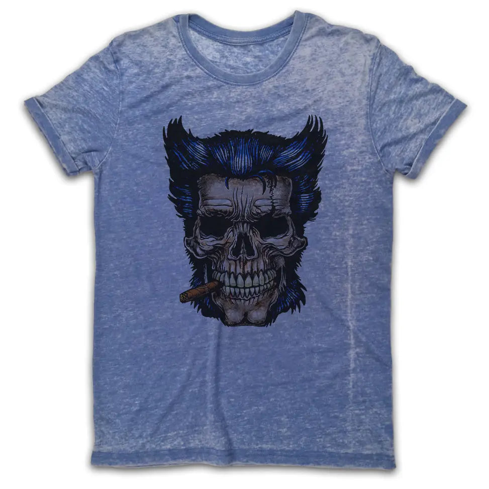 Wolf Man Vintage Burn-Out T-Shirt - Tshirtpark.com