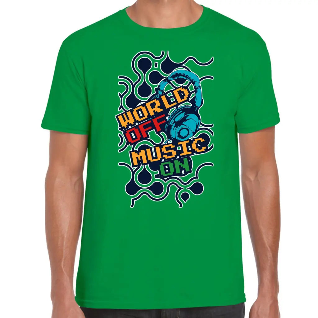 World Off Music On T-Shirt - Tshirtpark.com