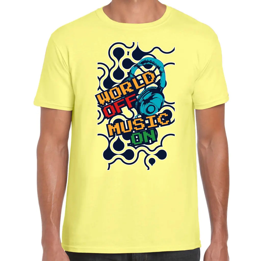 World Off Music On T-Shirt - Tshirtpark.com