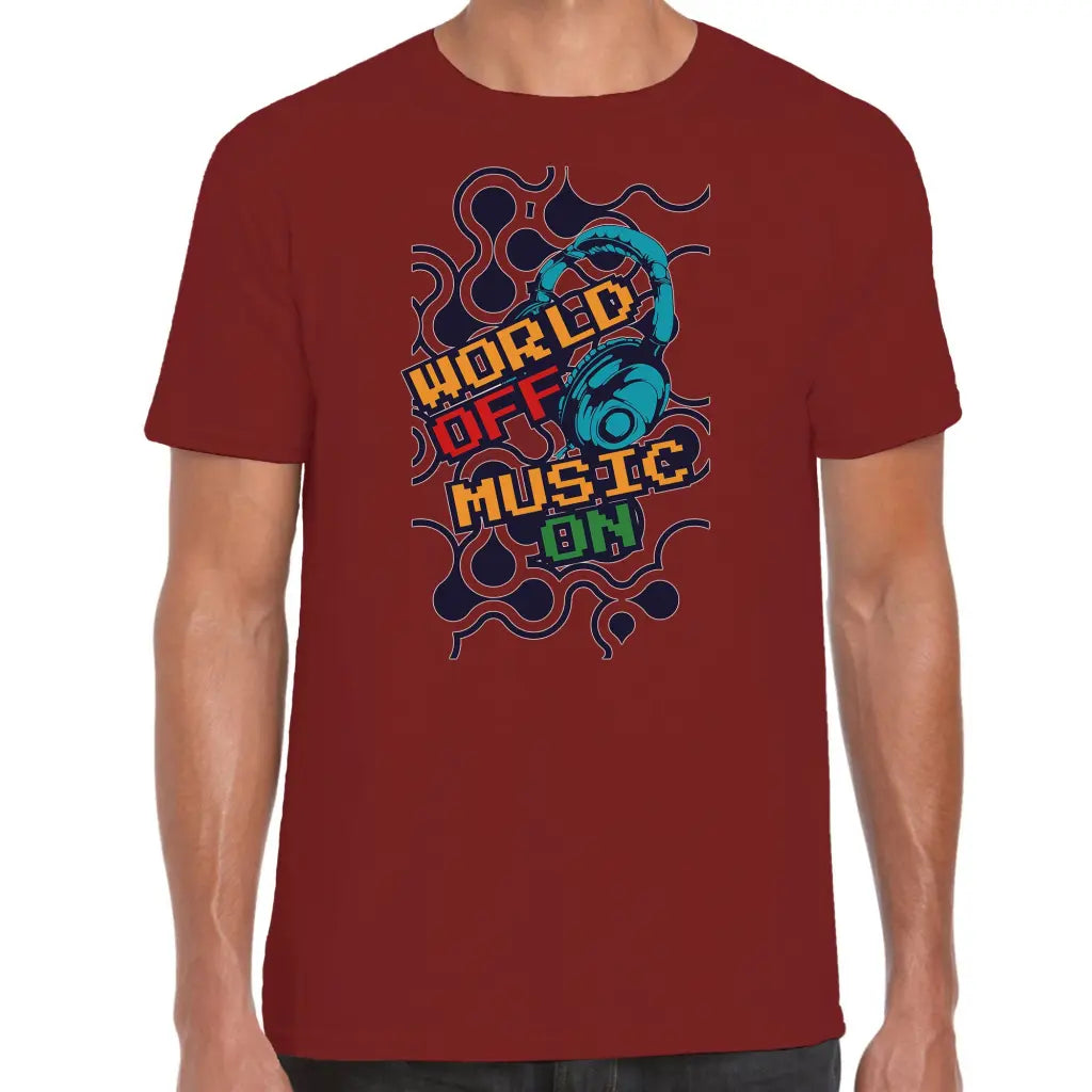 World Off Music On T-Shirt - Tshirtpark.com