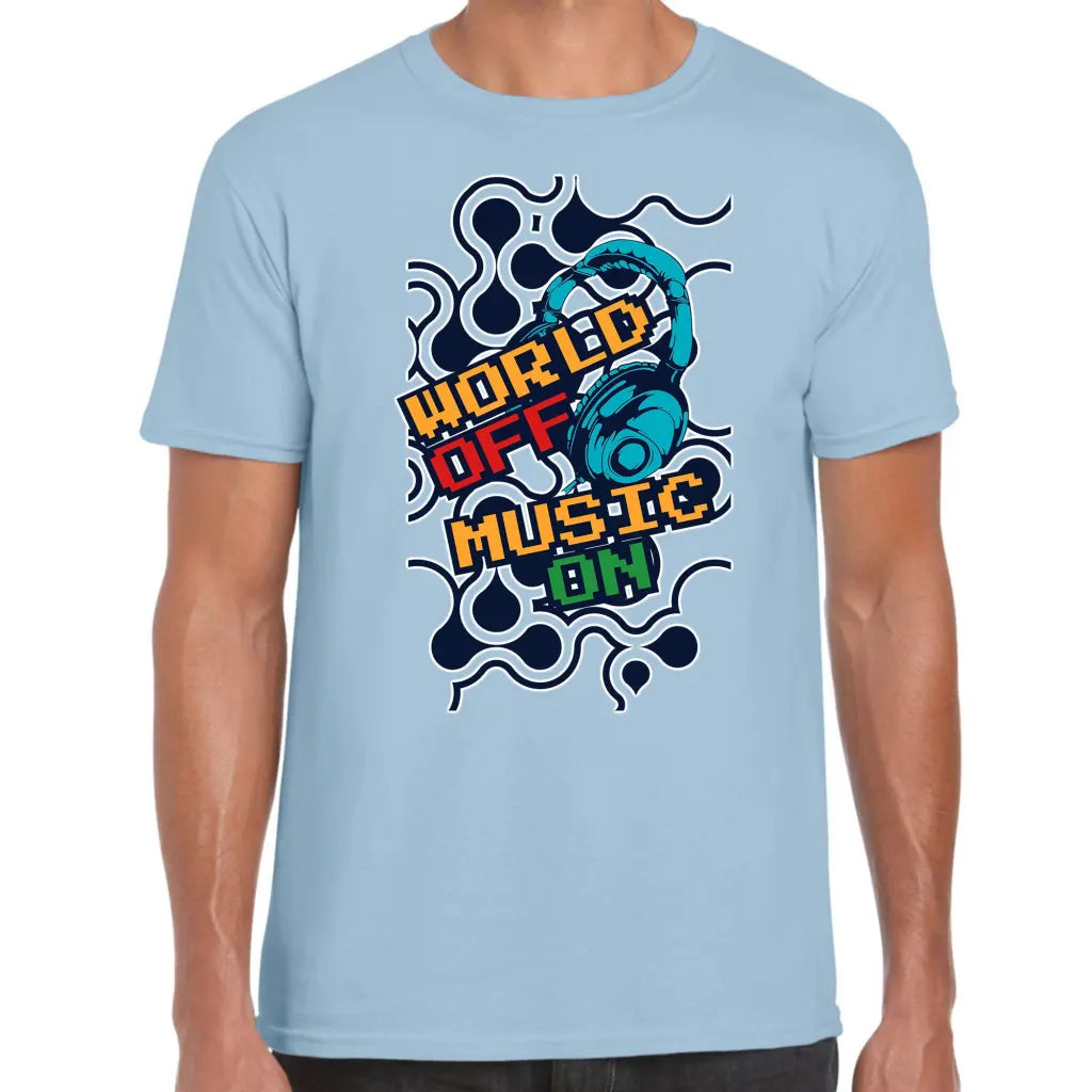World Off Music On T-Shirt - Tshirtpark.com
