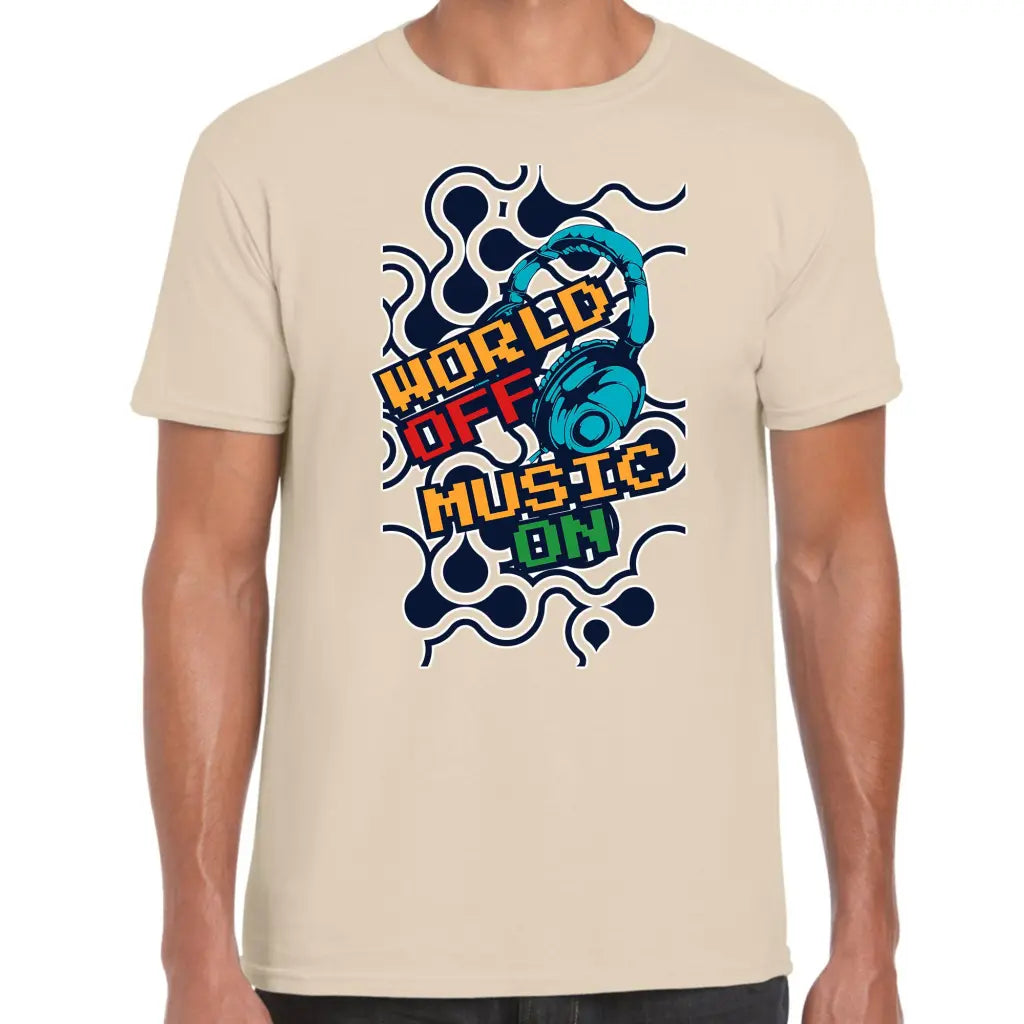 World Off Music On T-Shirt - Tshirtpark.com