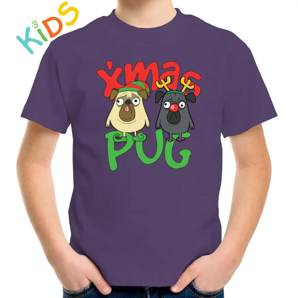 X-MAS Pugs Kids T-shirt - Tshirtpark.com