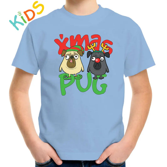 X-MAS Pugs Kids T-shirt - Tshirtpark.com